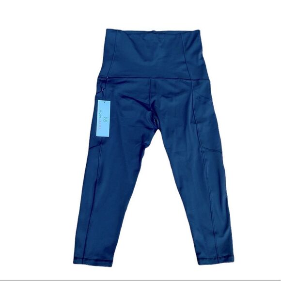 Movemama Maternity to Postpartum Capri Leggings w Pockets - Picture 1 of 3